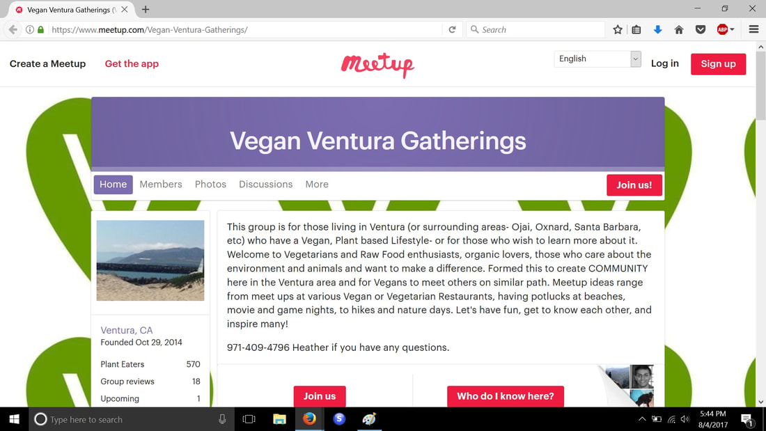 Vegan Ventura Gatherings meetup